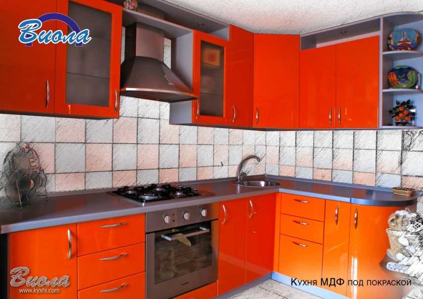 Стильная кухня от компании Виола